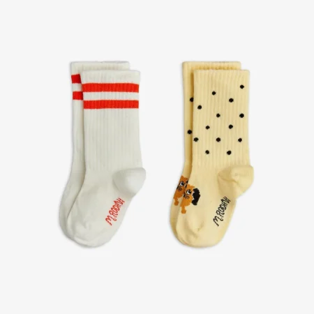 Mini Rodini 2-Pak Skarpetki Baby Doggie