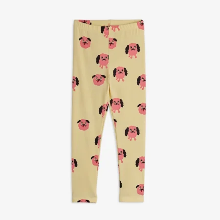 Mini Rodini Legginsy Doggies Yellow
