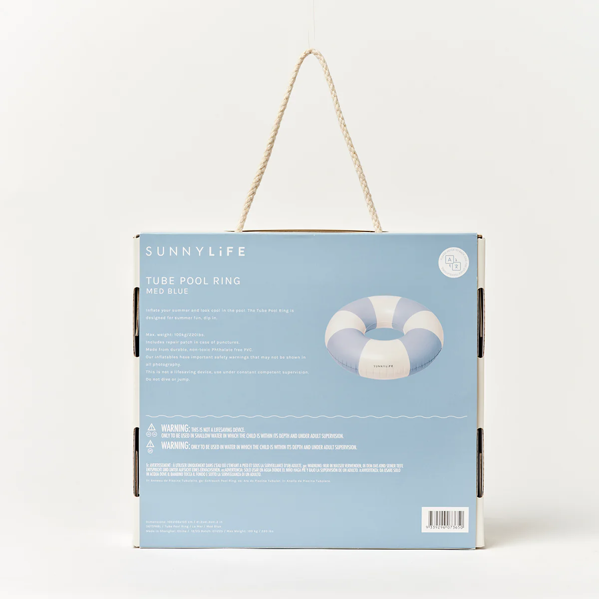 Sunnylife Koło do pływania – La Mer Med Blue - obrazek 9