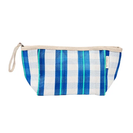 Sunnylife Saszetka plażowa Recycled Nylon Beach Pouch – La Mer Blue Neon