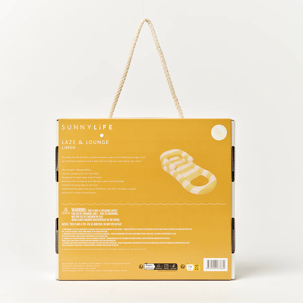 Sunnylife Leżak Laze & Lounge – La Mer Limon - obrazek 12