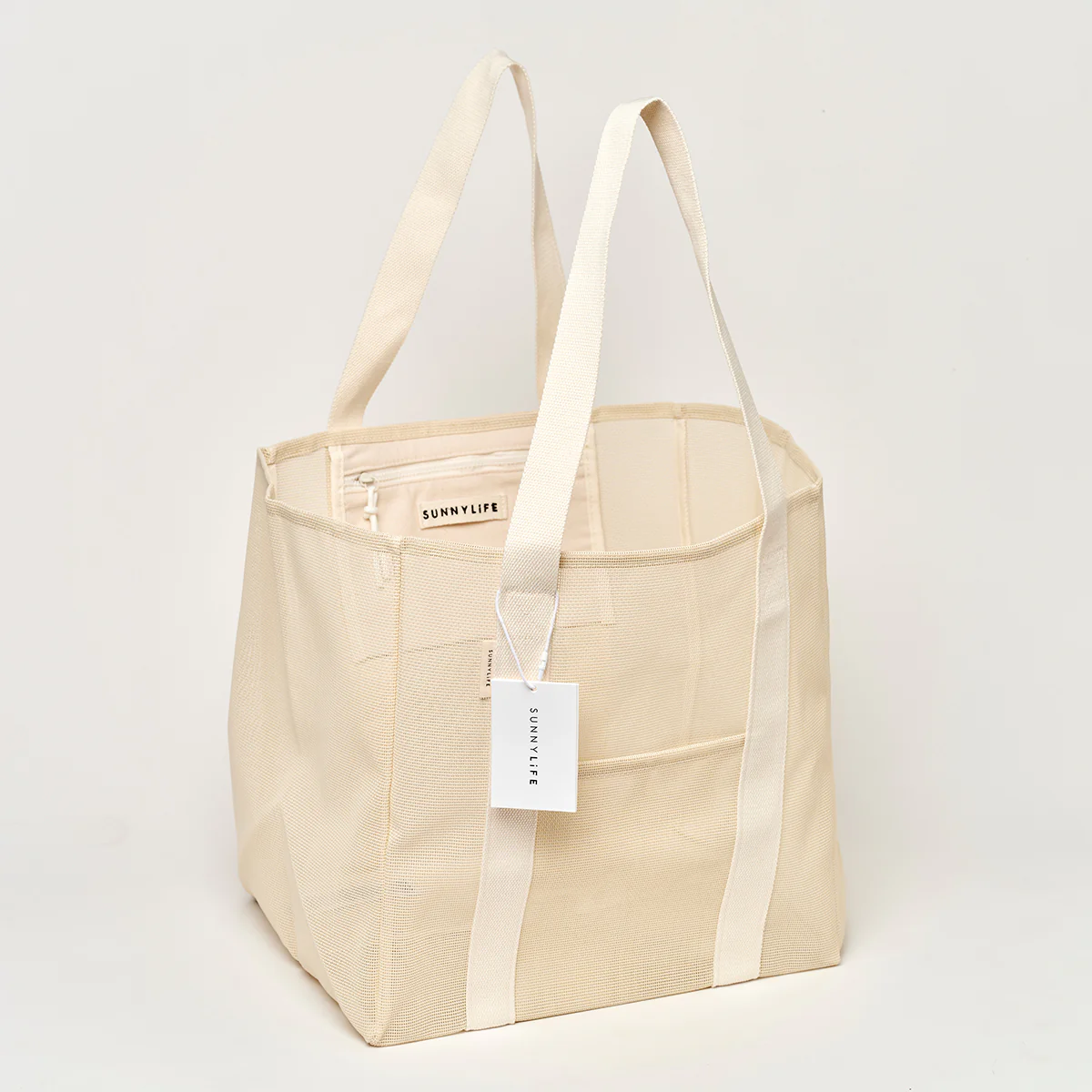 Sunnylife Plażowa torba z siatki – Oyster - obrazek 7