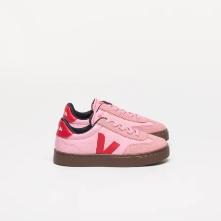 Veja Dziecięca Sneakers Volley Elastic Laces Leather Pekin Bark