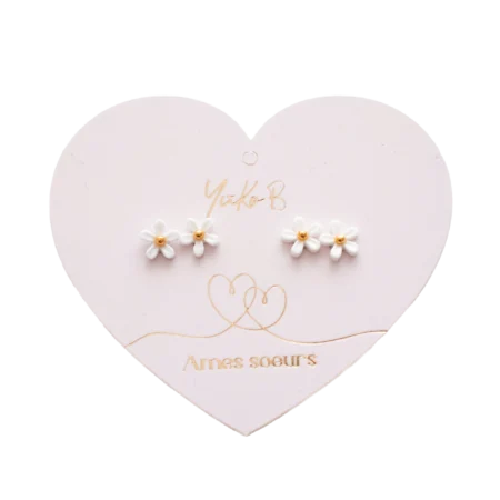 Yuko B. Kolczyki „BRATNIE DUSZE” - Kwiatki, 2 pary