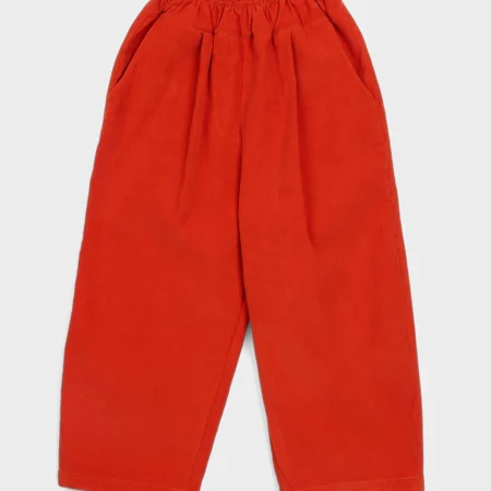 Kid Story Miękkie Spodnie Sztruksowe Orange Bloom