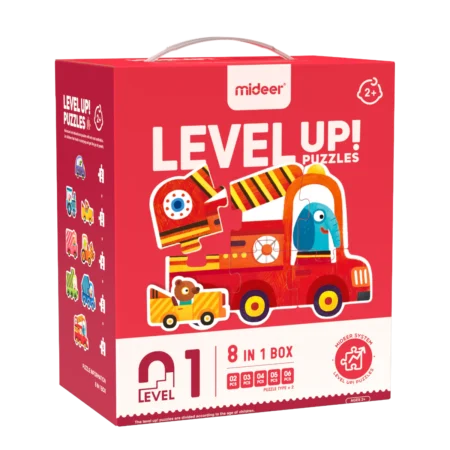 Mideer Puzzle dziecięce Level Up! 1 mideer – Pojazdy