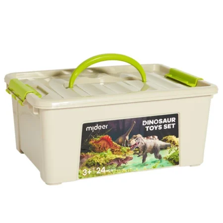 Mideer Zestaw 24 figurek dinozaurów w zestawie z przenośnym pudełkiem
