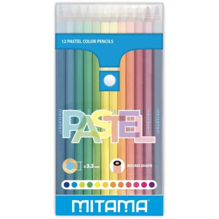 Mitama Zestaw pastelowych kredek (12 szt.)