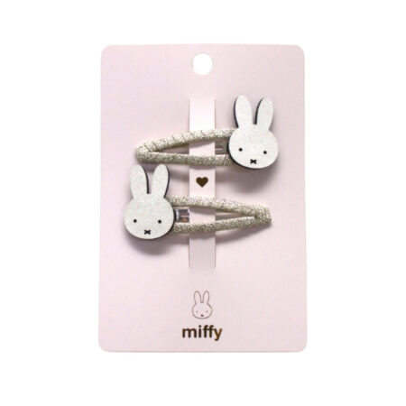 Yuko Spinki do włosów MIFFY - białe, 2 szt.